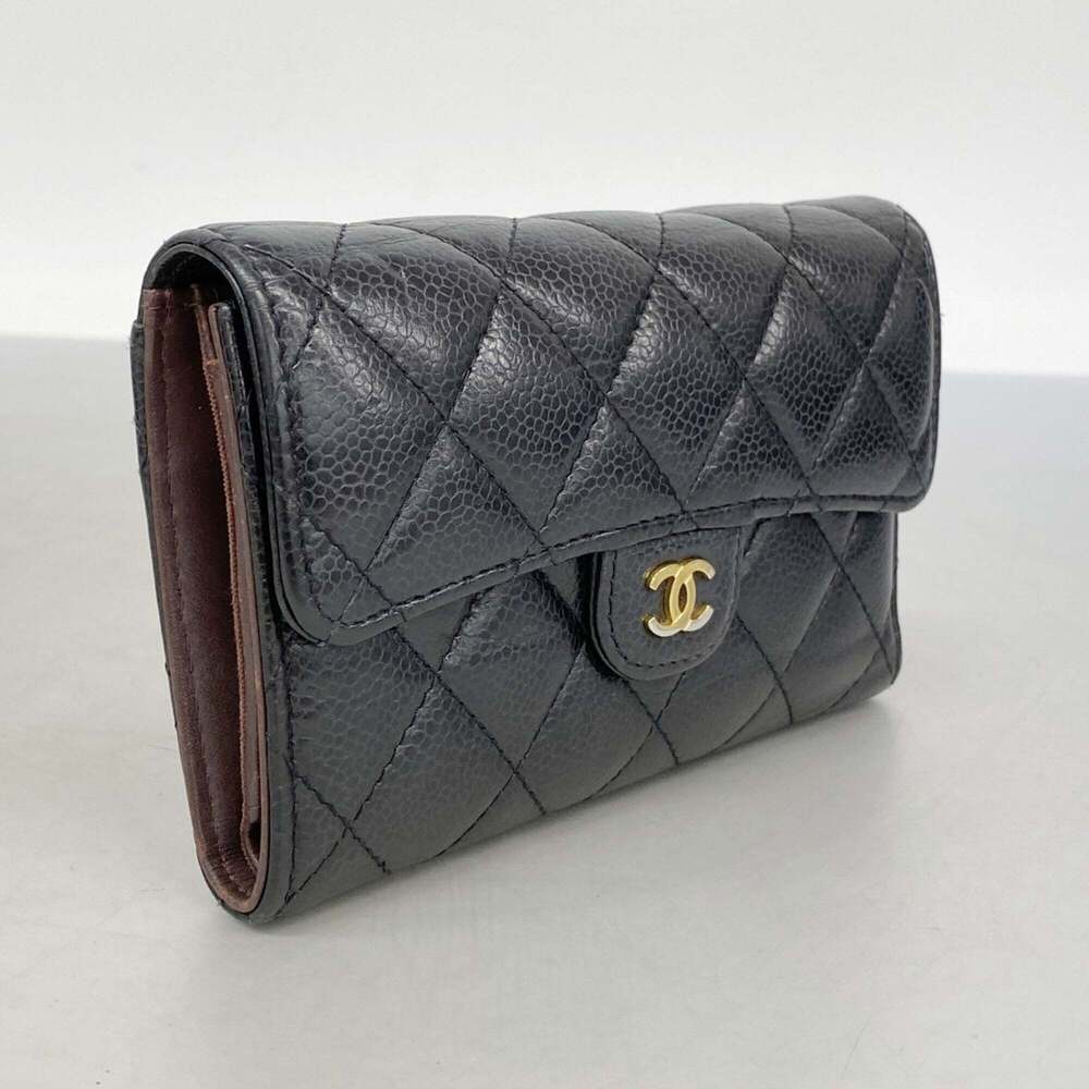 CHANEL Black Caviar Leather Wallet - Picture 2 of 9